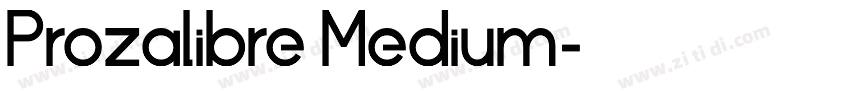Prozalibre Medium字体转换